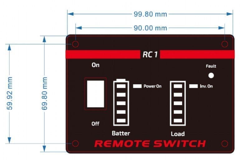 ENERGENIE REMOTE CONTROL PANEL FOR EG-PWC-PS POWER INVERTER SERIES