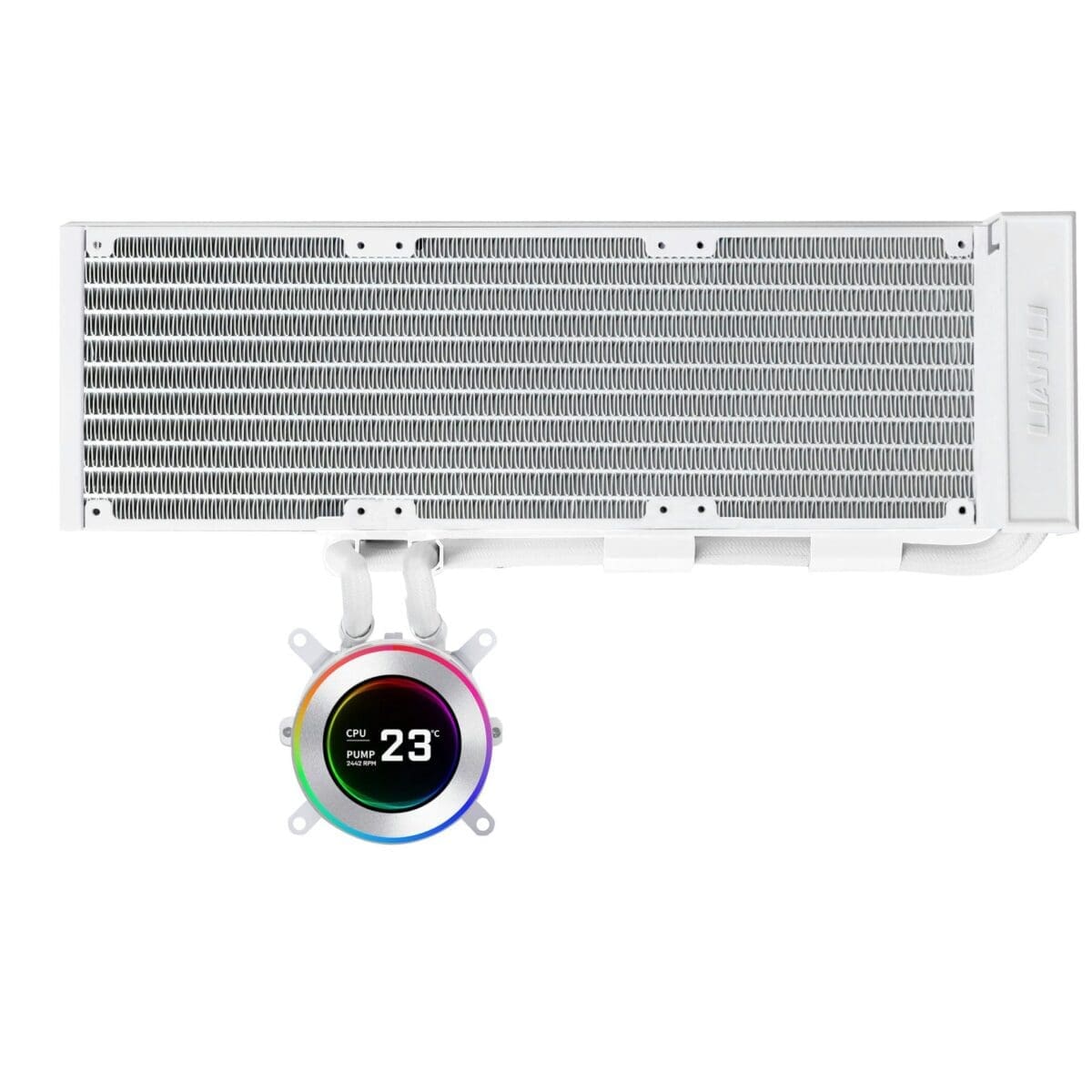 Lian Li HydroShift II LCD C 360 No Fans White – AIO CPU Liquid Cooler