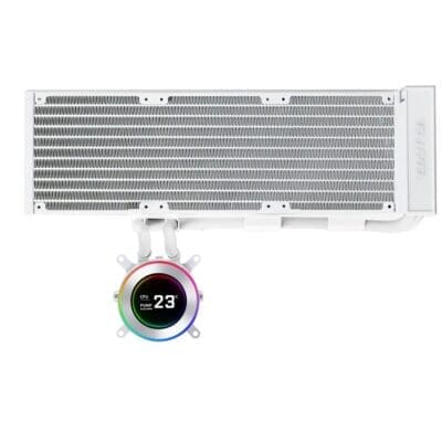 Lian Li HydroShift II LCD C 360 No Fans White – AIO CPU Liquid Cooler