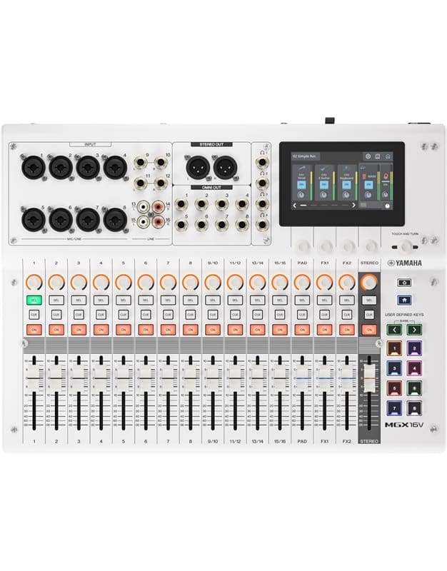 yamaha mg16 v white psifiaki konsola mixis normal