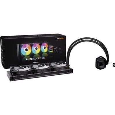 20250901124450 be quiet pure loop 3 lx 360mm ydropsyxi epexergasti 120mm me rgb fotismo